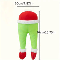 Christmas Tree Decoration Plush Door Decoration Santa Elf Legs Decoration Home Hanging Ornaments Children Gift Surprise Supplies